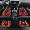 Custom Crows Football ANZAC Car Mats Poppy Soldier With Aboriginal Dots Art