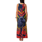 Custom Crows Football ANZAC Family Matching Tank Maxi Dress and Hawaiian Shirt Poppy Soldier With Aboriginal Dots Art