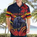 Custom Crows Football ANZAC Hawaiian Shirt Poppy Soldier With Aboriginal Dots Art