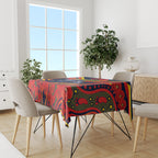 Custom Crows Football ANZAC Tablecloth Poppy Soldier With Aboriginal Dots Art