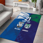 Custom Warriors-Bulldogs Area Rug Together Sporty Style