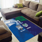 Custom Warriors-Bulldogs Area Rug Together Sporty Style