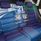 Custom Warriors-Bulldogs Back Car Seat Cover Together Sporty Style