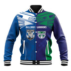 Custom Warriors-Bulldogs Baseball Jacket Together Sporty Style