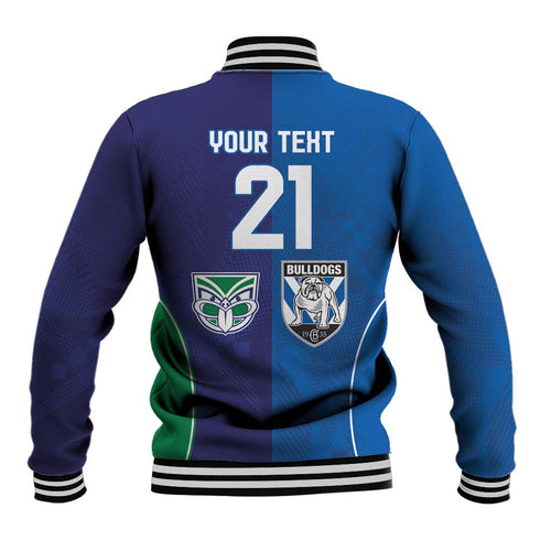 Custom Warriors-Bulldogs Baseball Jacket Together Sporty Style
