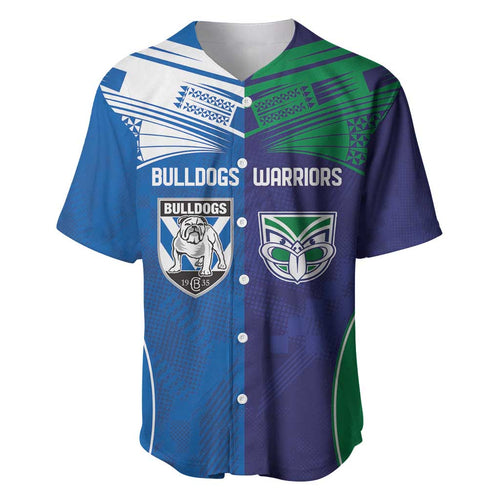 Custom Warriors-Bulldogs Baseball Jersey Together Sporty Style
