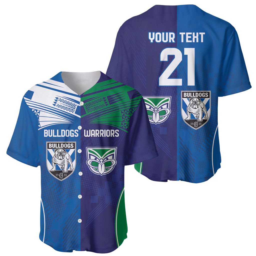 Custom Warriors-Bulldogs Baseball Jersey Together Sporty Style