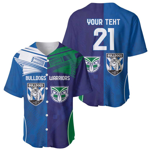 Custom Warriors-Bulldogs Baseball Jersey Together Sporty Style