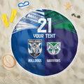 Custom Warriors-Bulldogs Beach Blanket Together Sporty Style