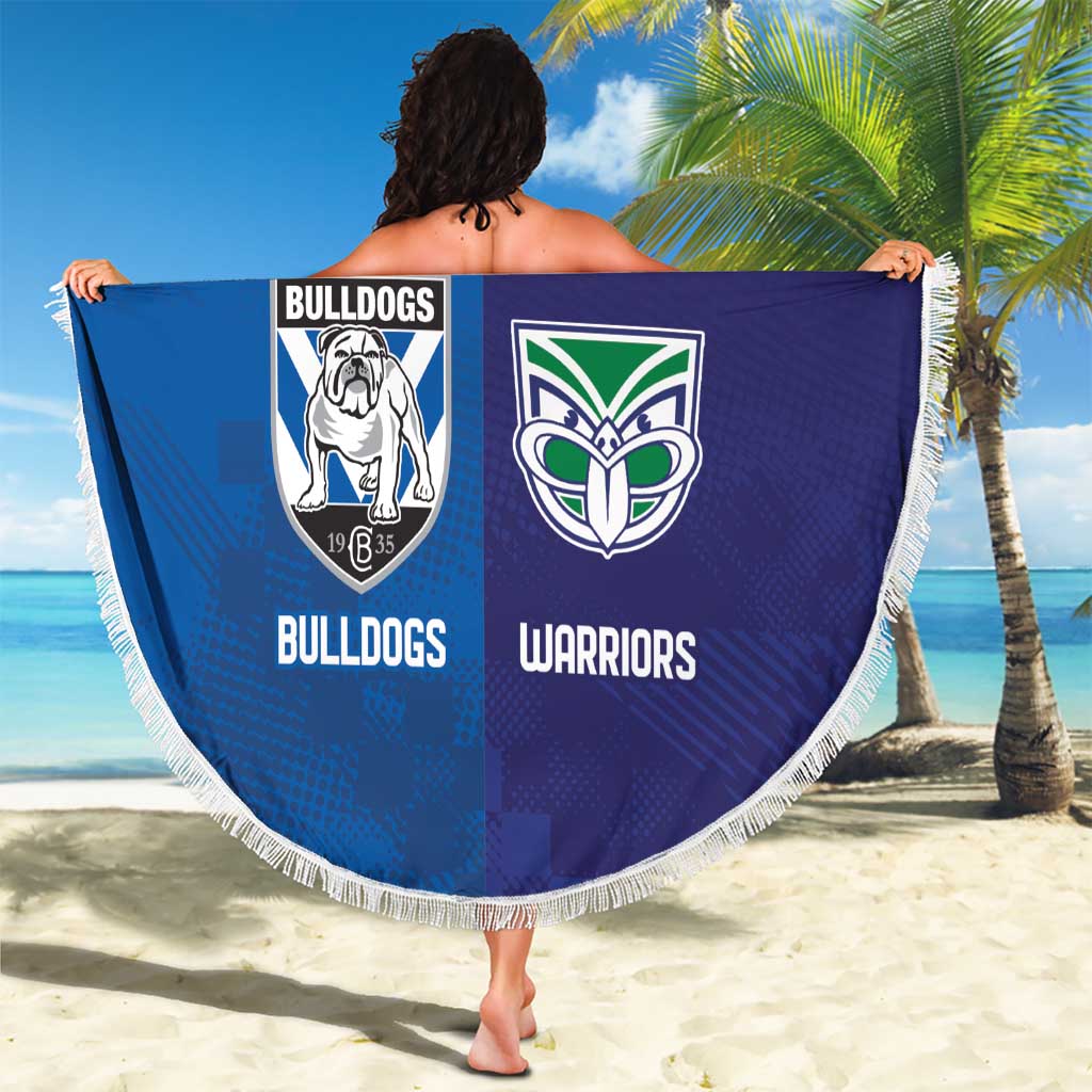 Custom Warriors-Bulldogs Beach Blanket Together Sporty Style