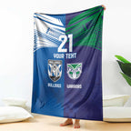 Custom Warriors-Bulldogs Blanket Together Sporty Style