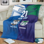 Custom Warriors-Bulldogs Blanket Together Sporty Style