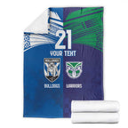 Custom Warriors-Bulldogs Blanket Together Sporty Style