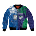 Custom Warriors-Bulldogs Bomber Jacket Together Sporty Style