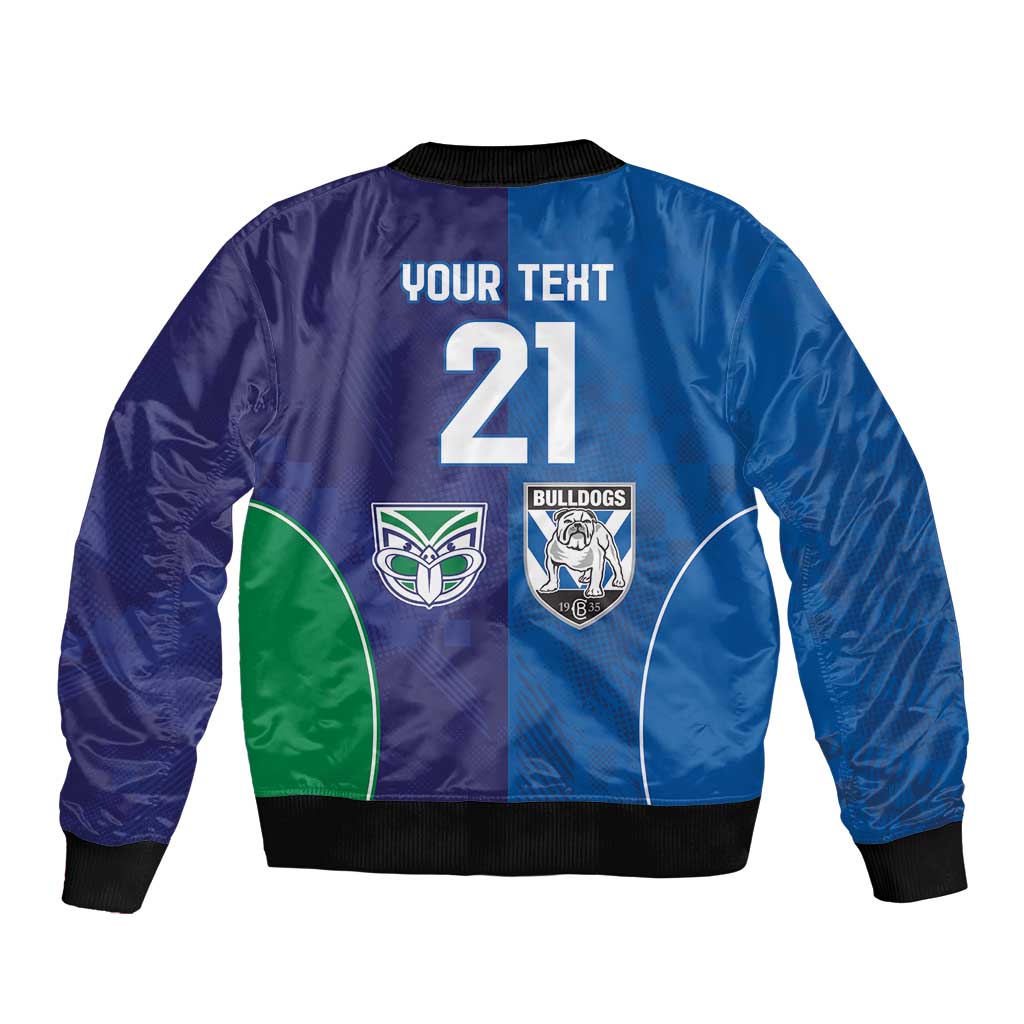 Custom Warriors-Bulldogs Bomber Jacket Together Sporty Style