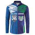 Custom Warriors-Bulldogs Button Sweatshirt Together Sporty Style