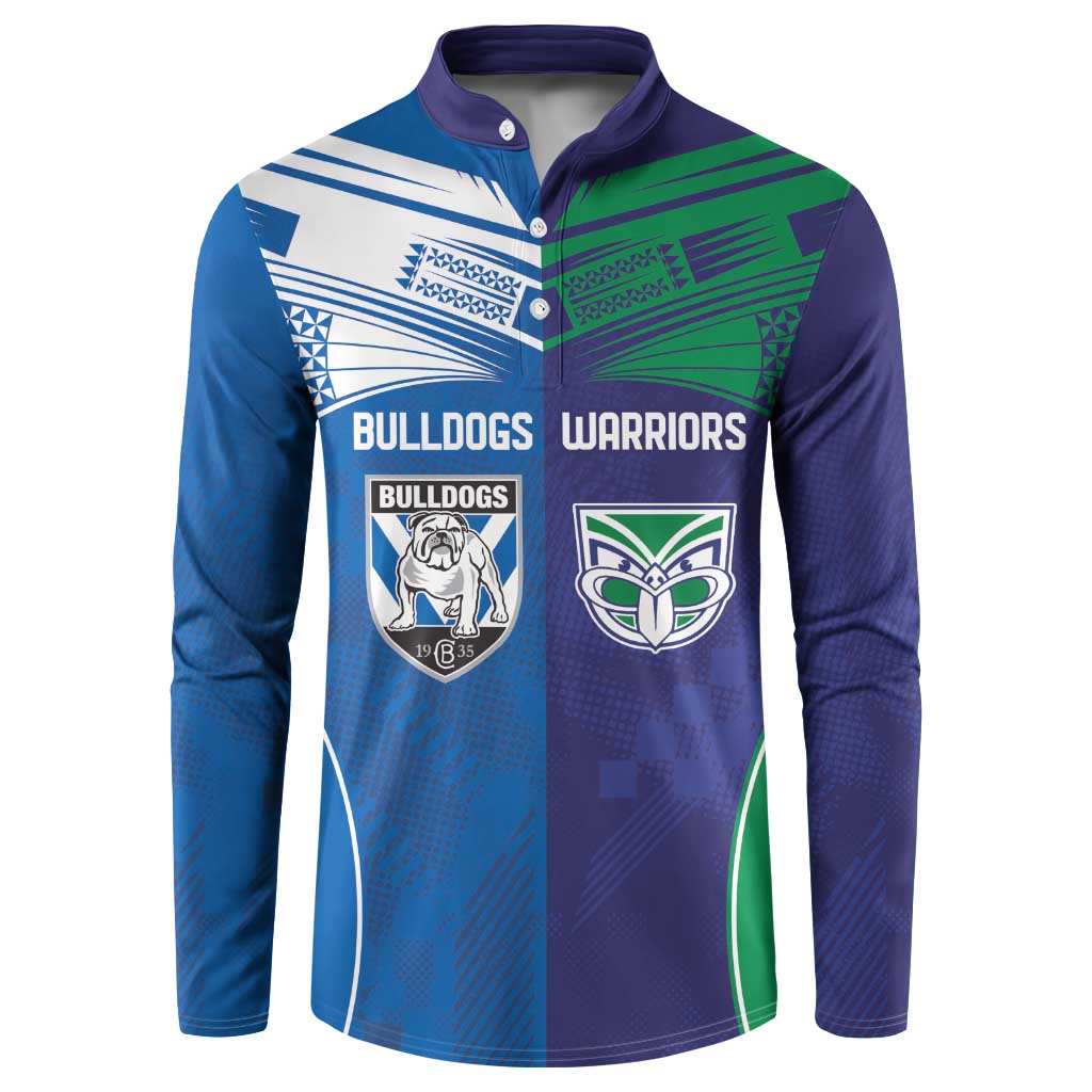 Custom Warriors-Bulldogs Button Sweatshirt Together Sporty Style
