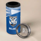 Custom Warriors-Bulldogs 4 in 1 Can Cooler Tumbler Together Sporty Style