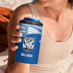 Custom Warriors-Bulldogs 4 in 1 Can Cooler Tumbler Together Sporty Style