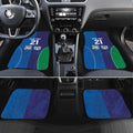 Custom Warriors-Bulldogs Car Mats Together Sporty Style