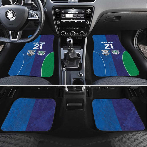 Custom Warriors-Bulldogs Car Mats Together Sporty Style
