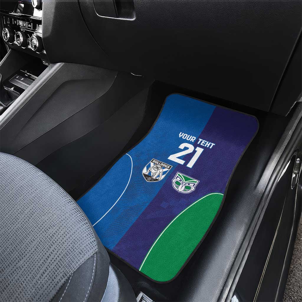 Custom Warriors-Bulldogs Car Mats Together Sporty Style