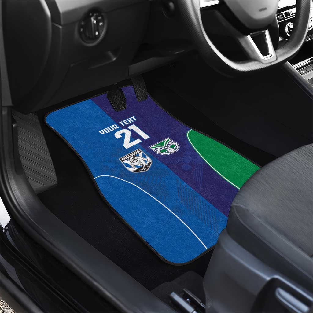 Custom Warriors-Bulldogs Car Mats Together Sporty Style