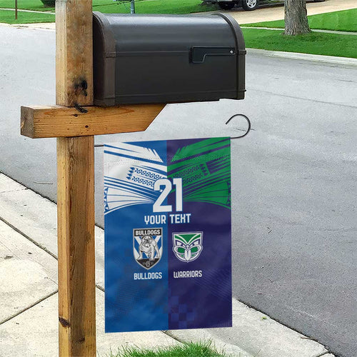 Custom Warriors-Bulldogs Garden Flag Together Sporty Style