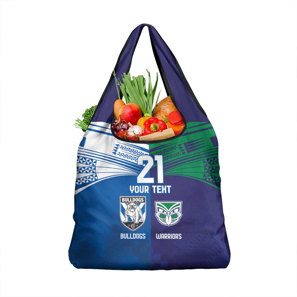 Custom Warriors-Bulldogs Grocery Bag Together Sporty Style