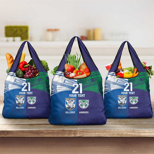 Custom Warriors-Bulldogs Grocery Bag Together Sporty Style