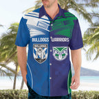 Custom Warriors-Bulldogs Hawaiian Shirt Together Sporty Style
