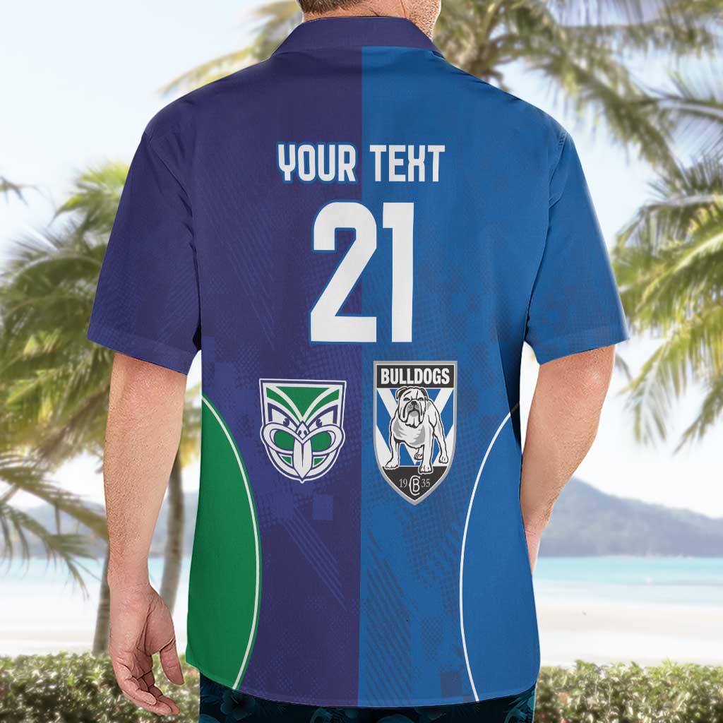 Custom Warriors-Bulldogs Hawaiian Shirt Together Sporty Style