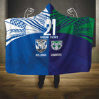 Custom Warriors-Bulldogs Hooded Blanket Together Sporty Style