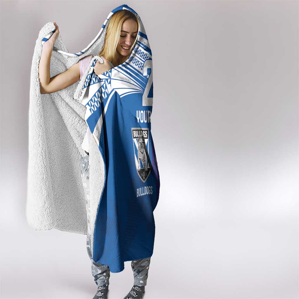 Custom Warriors-Bulldogs Hooded Blanket Together Sporty Style