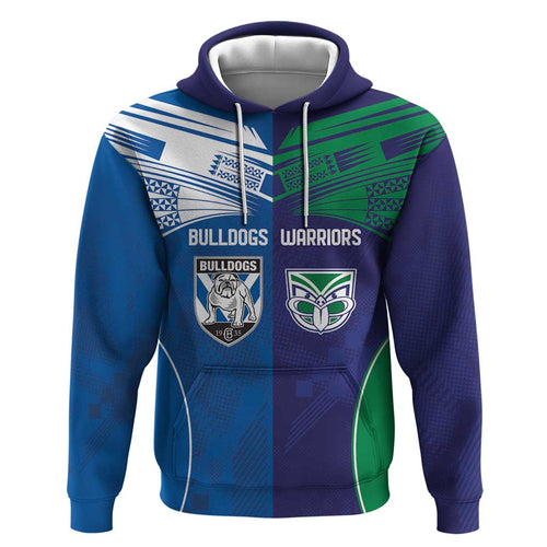 Custom Warriors-Bulldogs Hoodie Together Sporty Style