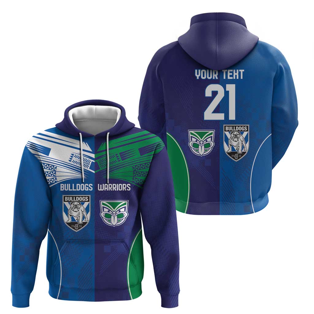 Custom Warriors-Bulldogs Hoodie Together Sporty Style