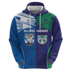 Custom Warriors-Bulldogs Hoodie Together Sporty Style