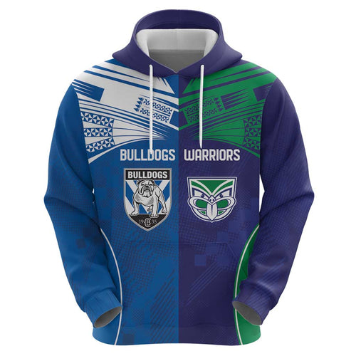 Custom Warriors-Bulldogs Hoodie Together Sporty Style