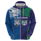 Custom Warriors-Bulldogs Hoodie Together Sporty Style