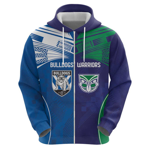 Custom Warriors-Bulldogs Hoodie Together Sporty Style