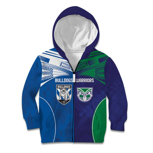 Custom Warriors-Bulldogs Kid Hoodie Together Sporty Style