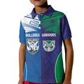 Custom Warriors-Bulldogs Kid Polo Shirt Together Sporty Style