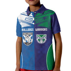 Custom Warriors-Bulldogs Kid Polo Shirt Together Sporty Style