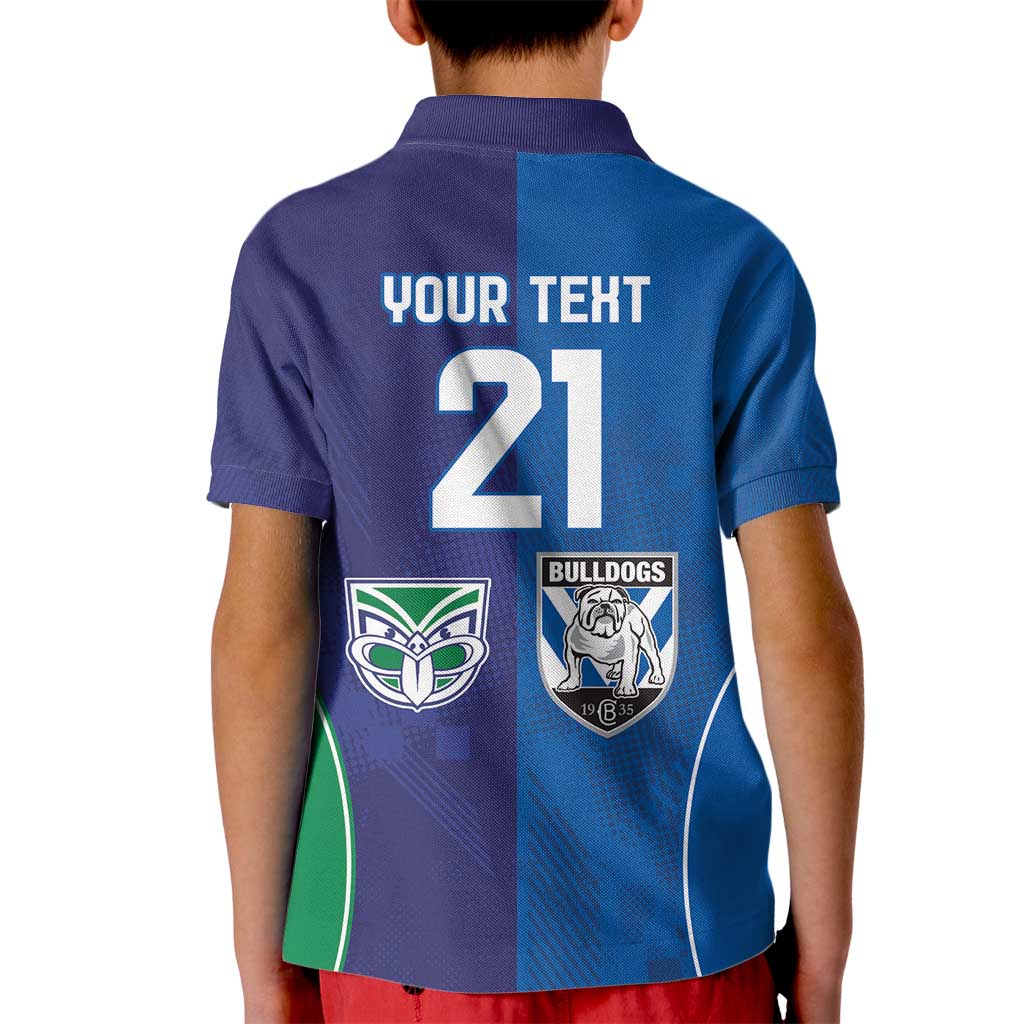 Custom Warriors-Bulldogs Kid Polo Shirt Together Sporty Style