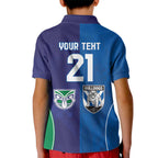 Custom Warriors-Bulldogs Kid Polo Shirt Together Sporty Style