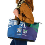 Custom Warriors-Bulldogs Leather Tote Bag Together Sporty Style