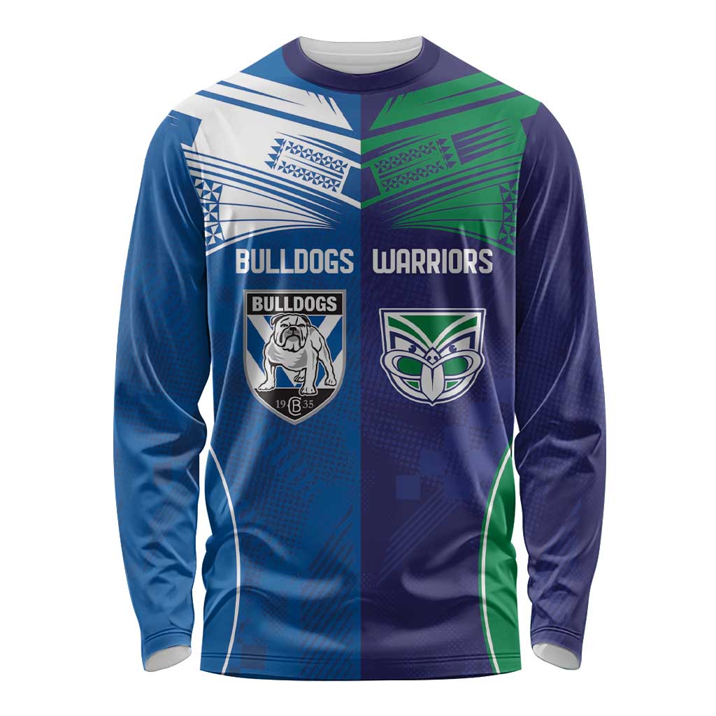 Custom Warriors-Bulldogs Long Sleeve Shirt Together Sporty Style