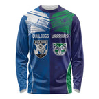 Custom Warriors-Bulldogs Long Sleeve Shirt Together Sporty Style