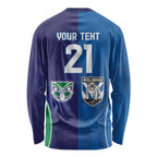 Custom Warriors-Bulldogs Long Sleeve Shirt Together Sporty Style