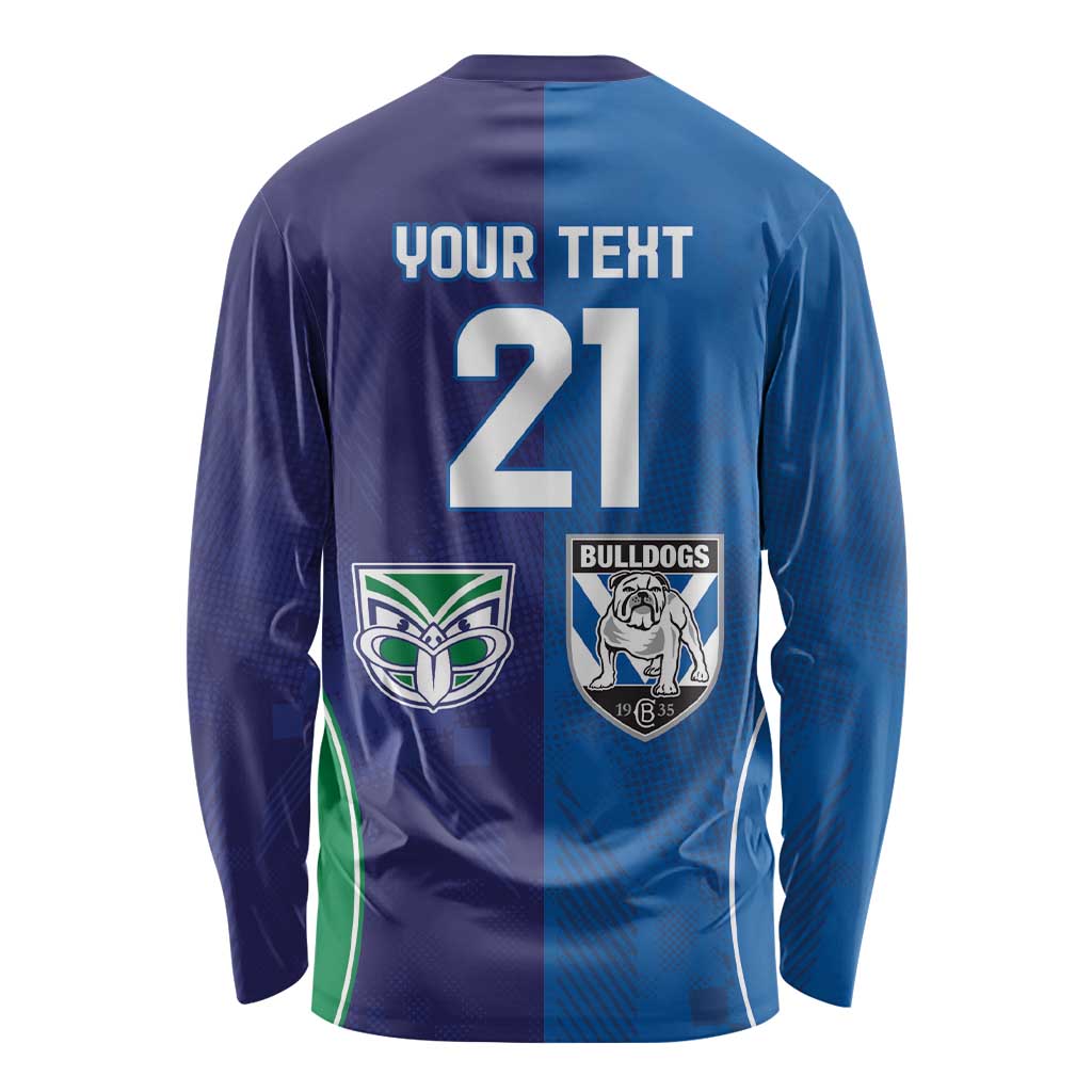 Custom Warriors-Bulldogs Long Sleeve Shirt Together Sporty Style